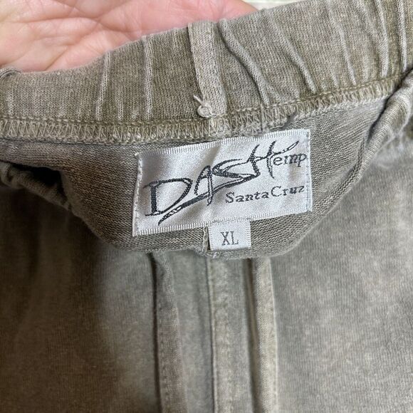 Dash Hemp Womens Sweatpants Pockets Gray Green Size XL - Picture 6 of 9
